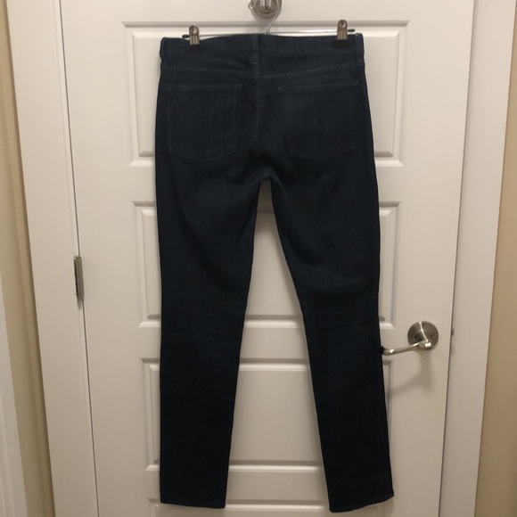 J CREW women’s toothpick mid-rise jeans, dark wash - Picture 2 of 7